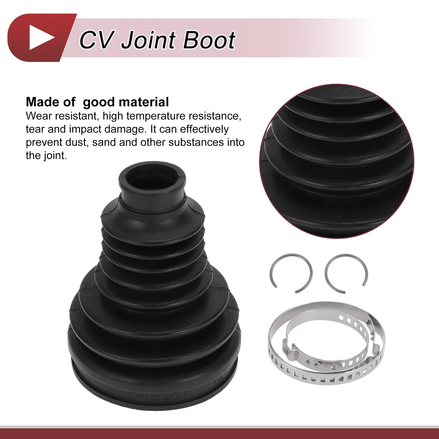 Inner CV Joint Boot Kit with Clamps for BMW X5 (2014-2018)