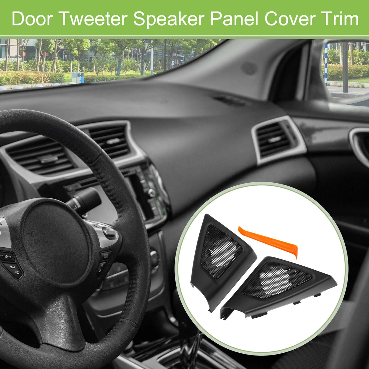 A-Pillar Door Tweeter Speaker Cover Trim for BMW 5 Series (2009-2016)