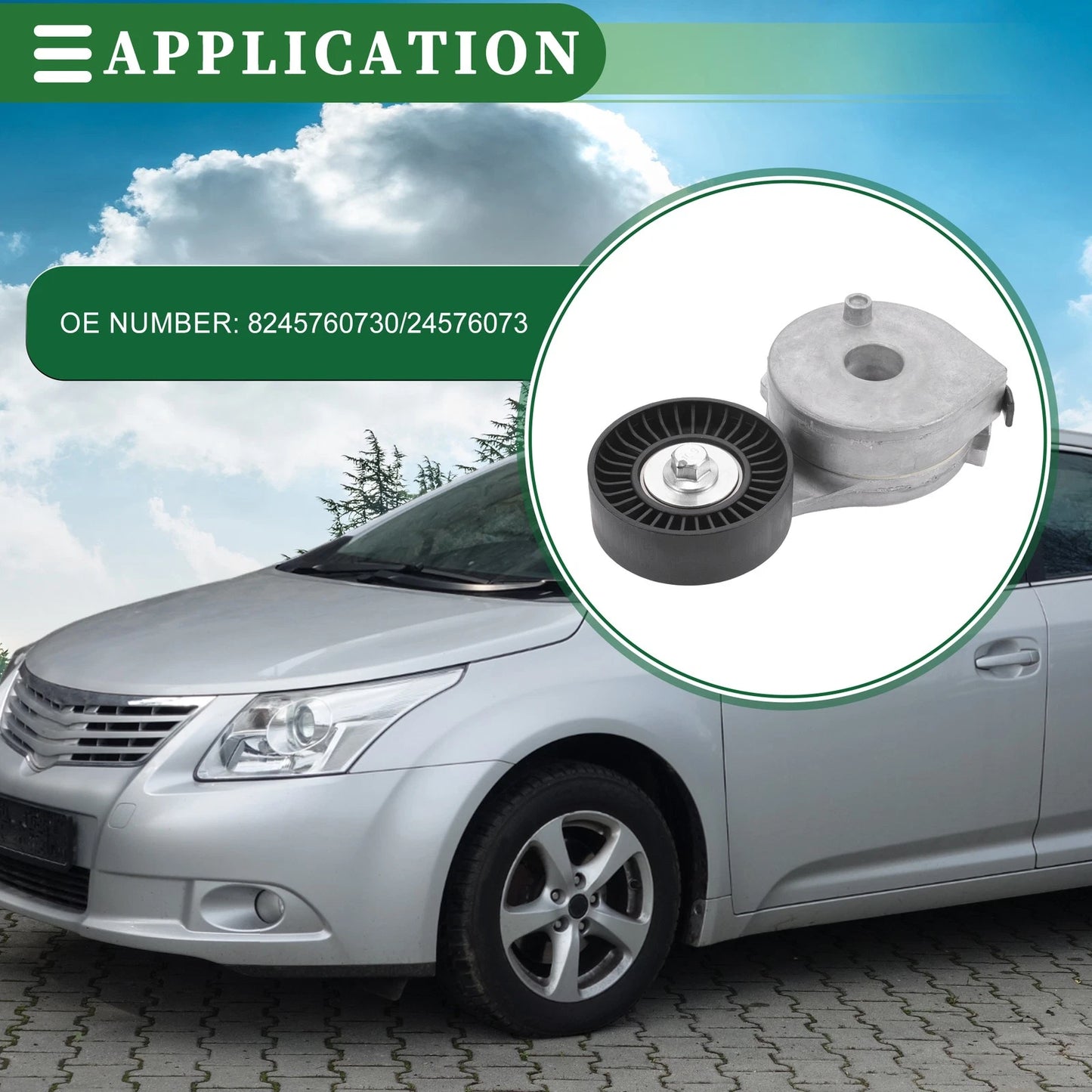 Engine Belt Tensioner Pulley Assembly for Isuzu Hombre (1998-2000)
