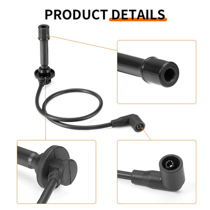 Spark plug Cap Wire for Kawasaki Mule PROFX/FXR/FXT KAF820 (2015–2023)
