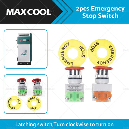 Emergency Stop Button Red Mushroom Push Switch for Various Models