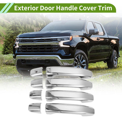 Exterior Door Handle Cover Trim for Chevy Silverado 1500 (2020-2022)