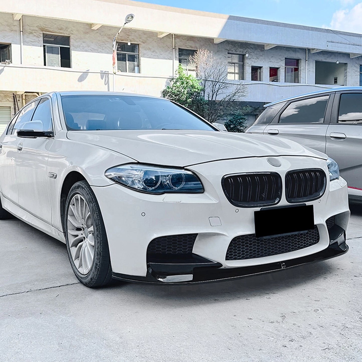 Bumper Spoiler Lip for BMW 5 Series F10 F11 M5 (2012-2016) Black