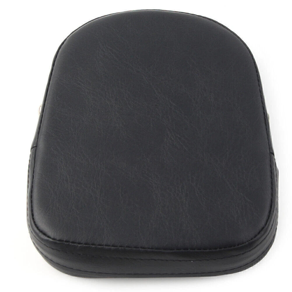 Black Backrest Sissy Bar Cushion Pad for Harley & Suzuki Motorcycles