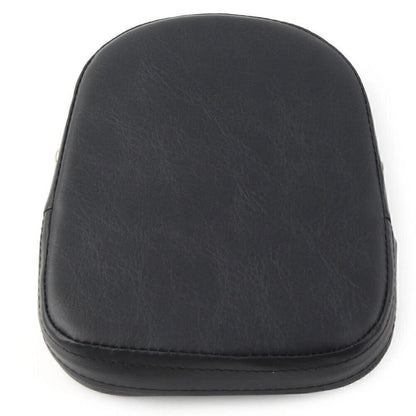 Black Backrest Sissy Bar Cushion Pad for Harley & Suzuki Motorcycles