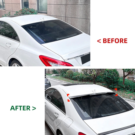 1x Gloss Black Rear Boot Spoiler Lip for Mercedes Benz CLS C218 (2011-2017)