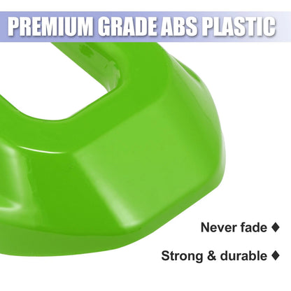 2 x Green Hood Latch Lock Catch Brackets Covers for Jeep Wrangler JL (2018-2021)
