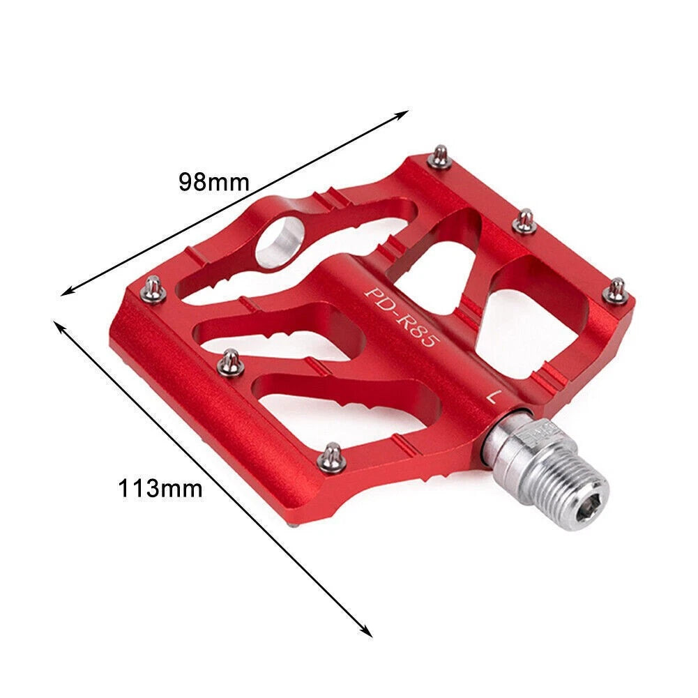 Aluminum Flat Bicycle Pedal for MTB Road Bike - Wide Sealed 3 Bearing (2023)