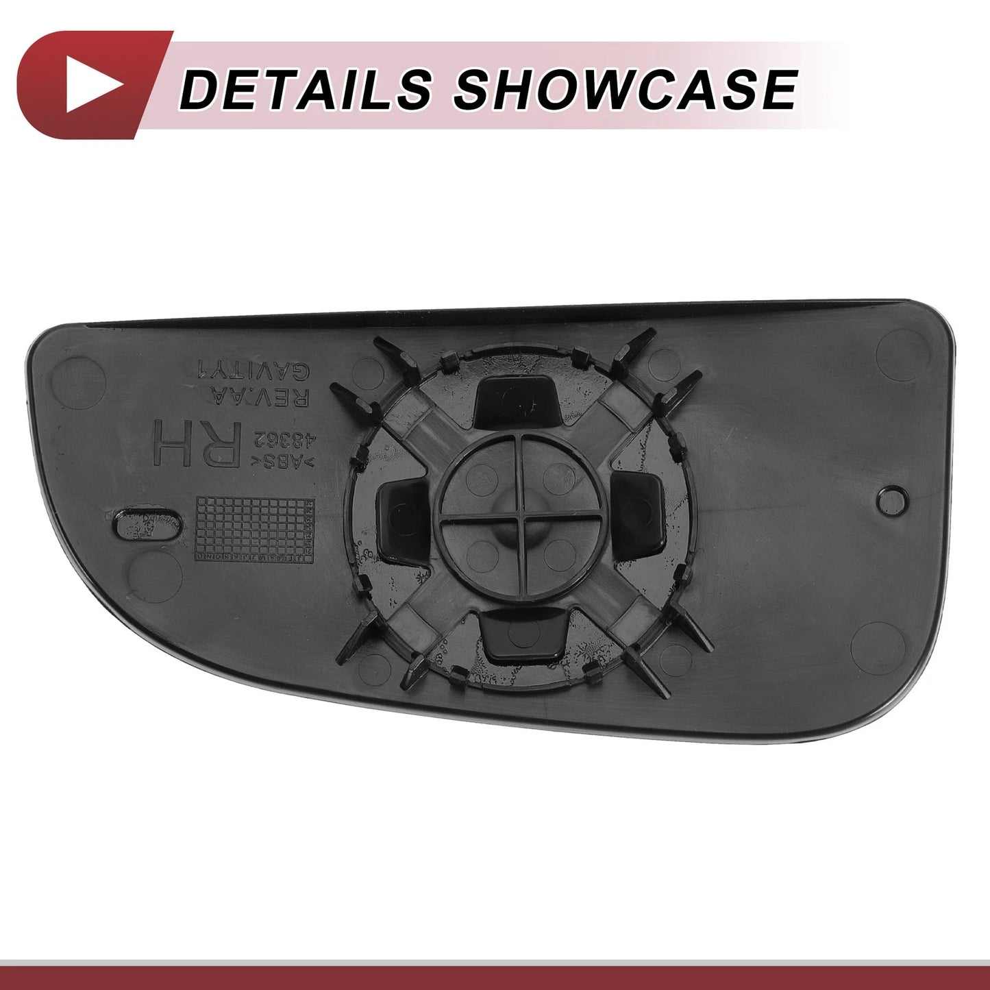 Right Passenger Side Lower Mirror Glass Replacement for Dodge