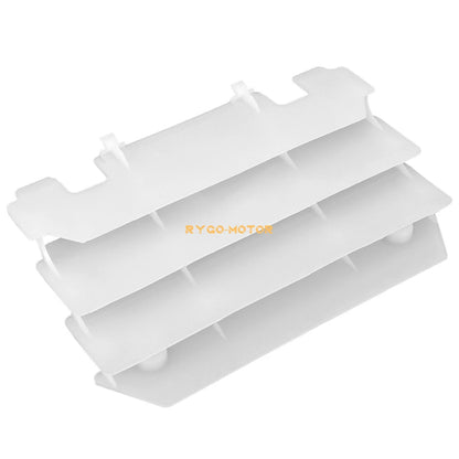 2 x Radiator Louvers Guards White for Kawasaki KX125 KX250 (1997–2004)