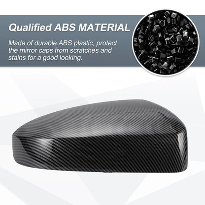 Rearview Mirror Cover Cap  Black Carbon Fiber for Nissan Sentra (2007-2012)