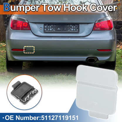 Rear Bumper Tow Hook Cover for BMW 525i 530i 545i 550i (2001-2007)