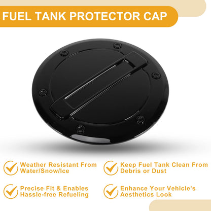 Fuel Tank Door Cap for Dodge Ram Fuel Filler Flap Cover Black (2023-2025)