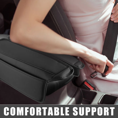 Black Center Console Armrest Pad Covers for Nissan Rogue (2021-2023)