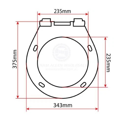 TMC Toilet Seat & Soft-Close Lid for TMC Standard Style Small Bowl