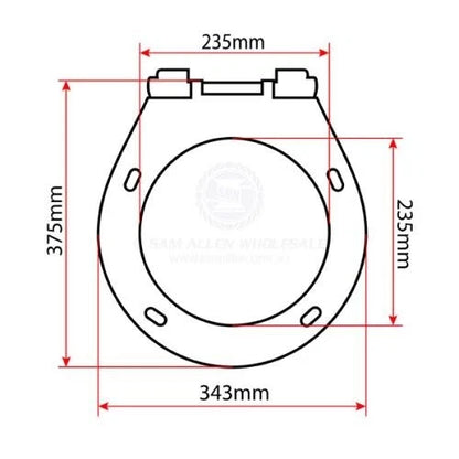 TMC Toilet Seat & Soft-Close Lid for TMC Standard Style Small Bowl