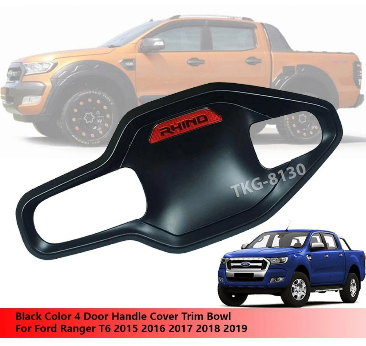 Door Handle Bowl Insert Cover for Ford Ranger T6 (2012-2019)
