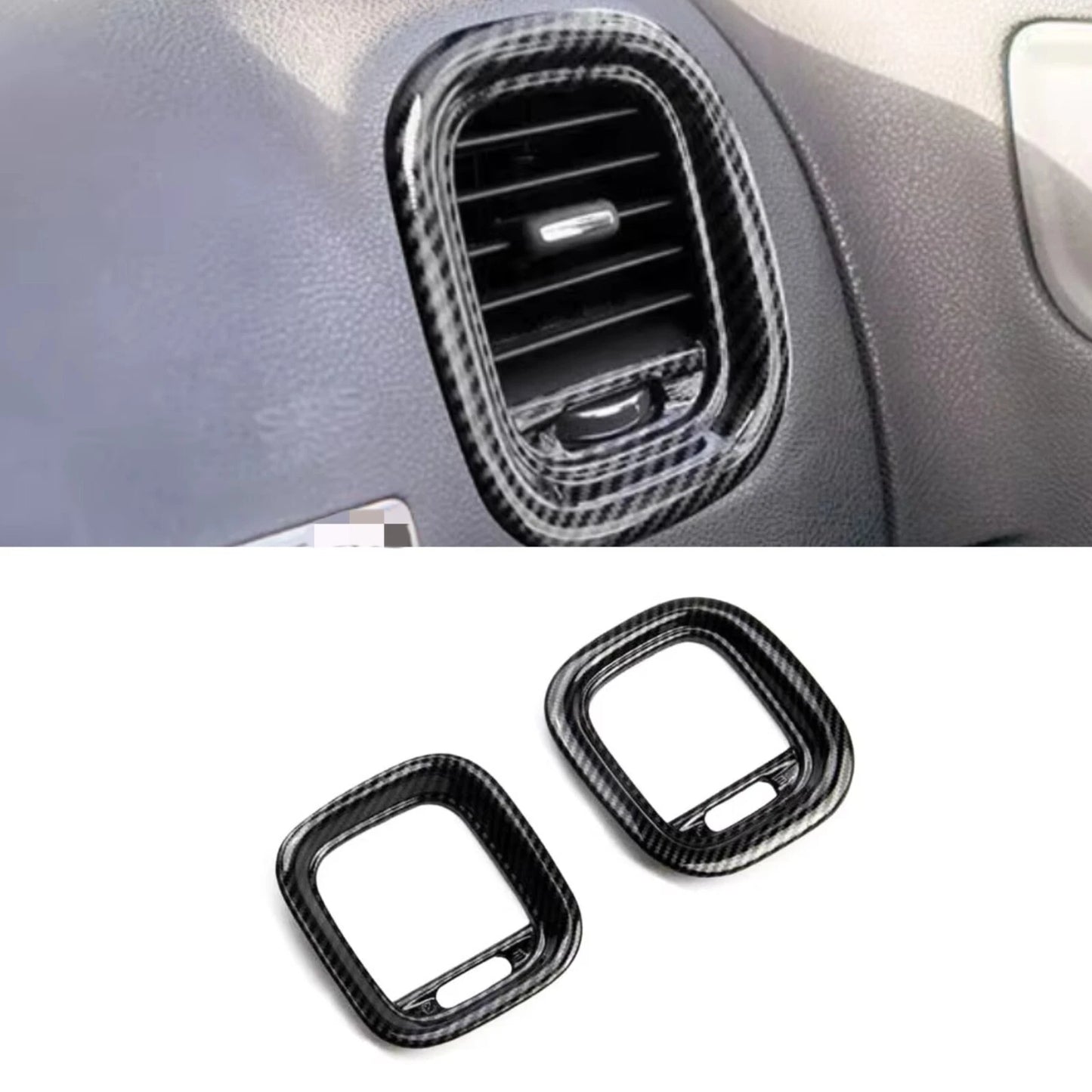Front Side Air Vent Outlet Cover Trim Carbon Fiber for Dodge Charger (2016-2021)