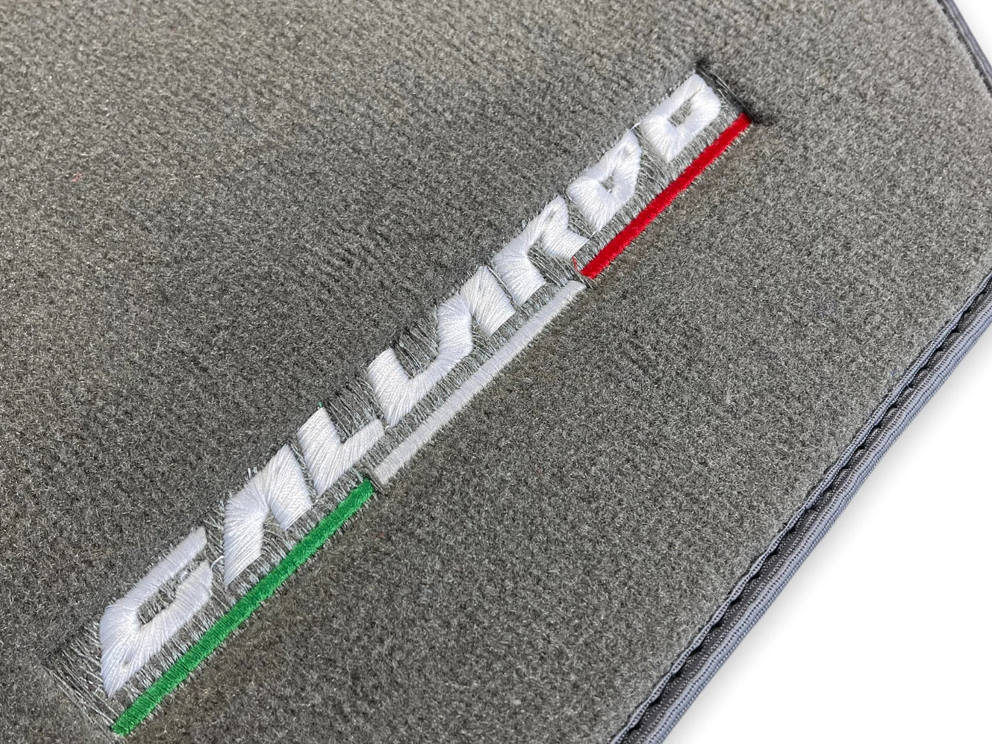 Floor Mats for Lamborghini Gallardo Gray Tailored Carpets with Logo (2004-2013)