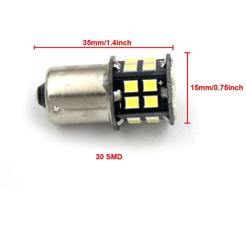 DC 6V 1157 BAY15 LED Bulb Rear lamp Turn signal light 6000K White 650LM