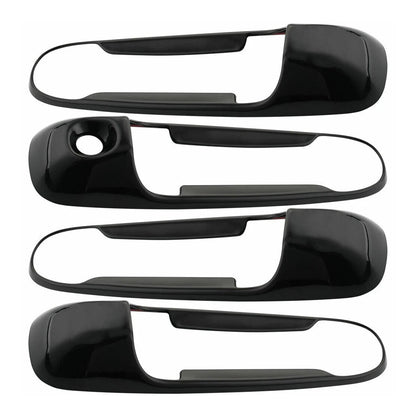 8x Black Door Handle Covers for Dodge Ram 1500 2500 3500 4500 5500 (2009-2018)