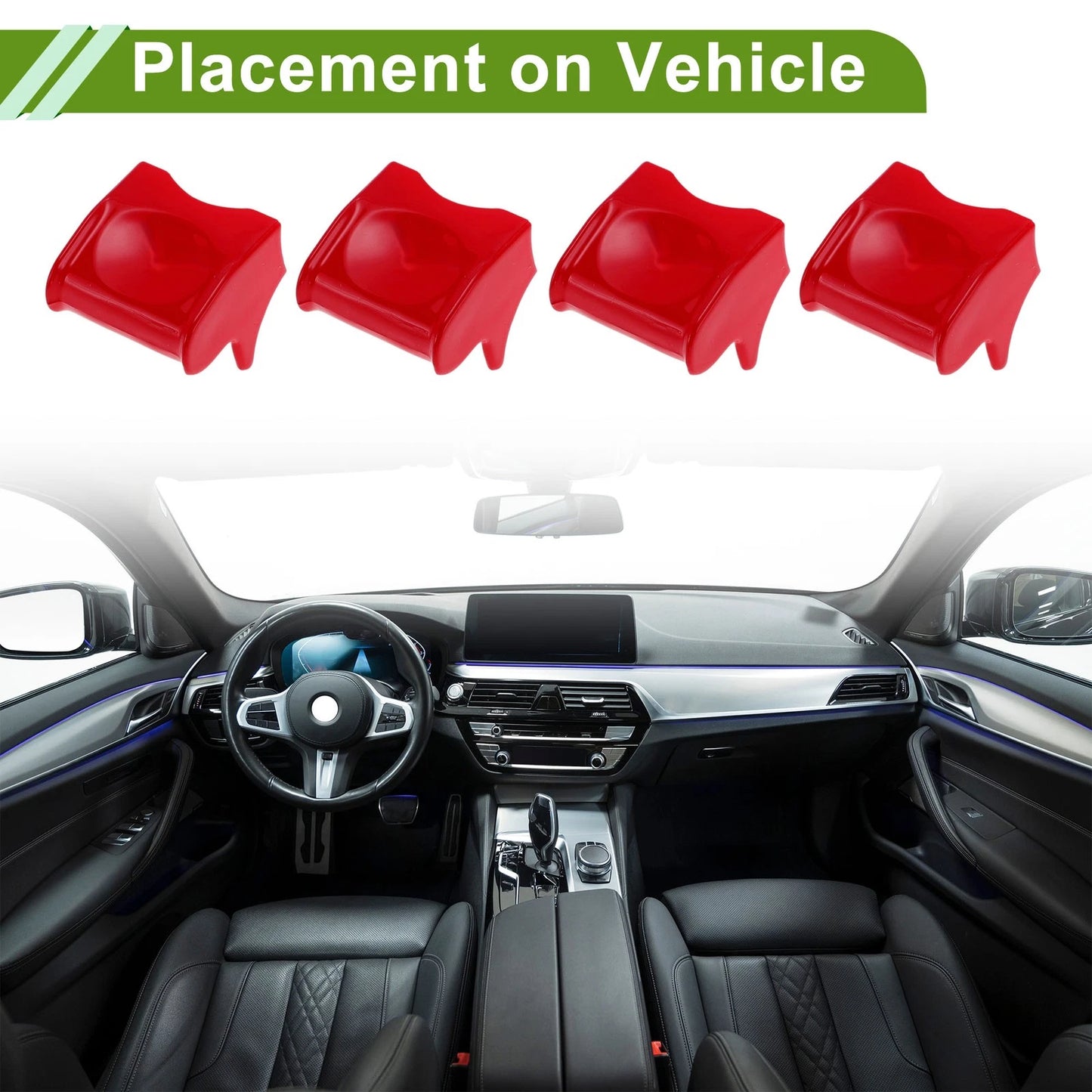 4 Pcs Window Switch Bezel Covers for Ford Mustang (2015-2020)