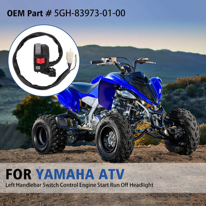 Left Handlebar Start/Stop Switch for Yamaha Grizzly 400 YFM400 (2000-2000)