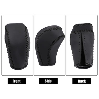 Black Faux Leather Gear Shift Knob Cover for Toyota Highlander (2001-2023)