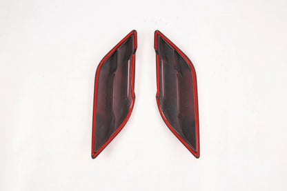 Red ABS Front Side Fender Air Outlet Vent Covers for Ford F150 (2015-2019)