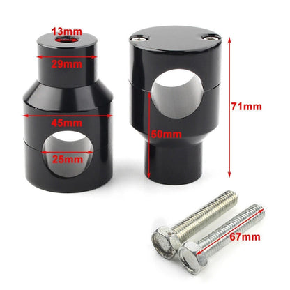 1" Motorcycle Handlebar Mount Adapter Risers Clamp for Harley Honda