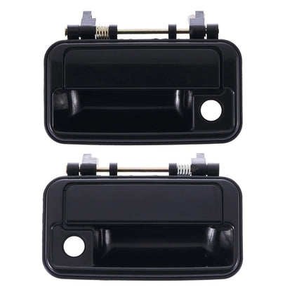 Door Handle Outer Set of 2 Black Front Left+Right for Suzuki Swift (1989–1999)