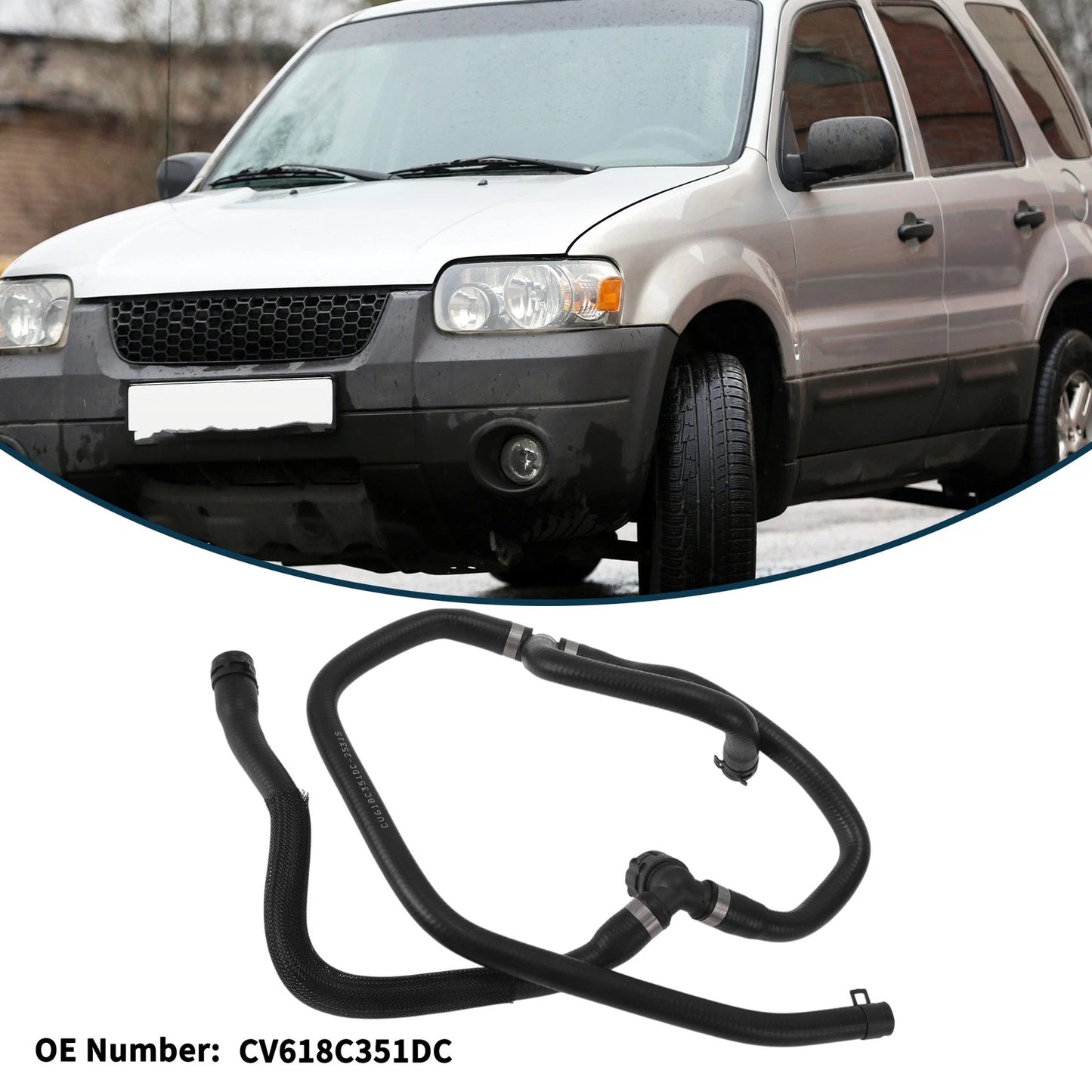 Radiator Hose for Ford Escape 1.6T (2013) - Rubber Heating Water Pipe