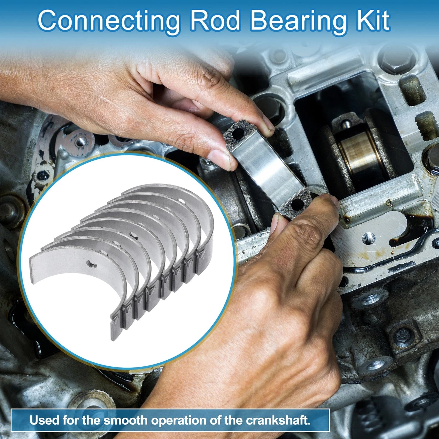 Rod Bearing Set 8 pcs for Toyota Starlet