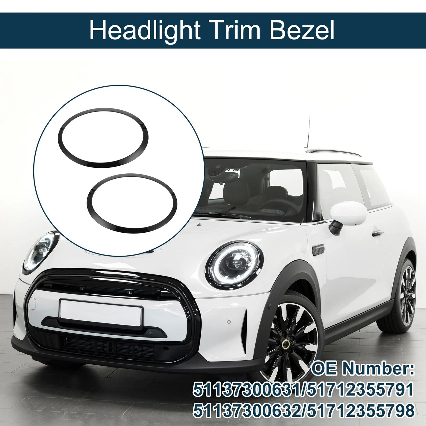 Front Headlight Trim Bezel for Mini Cooper (2002-2008)
