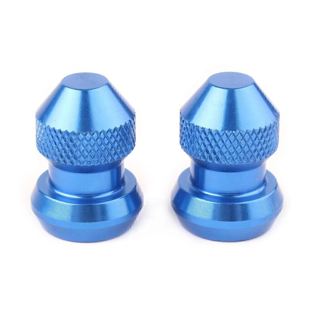 Blue Tire Valve Stems Dust Covers for Car Auto Wheel Accessories