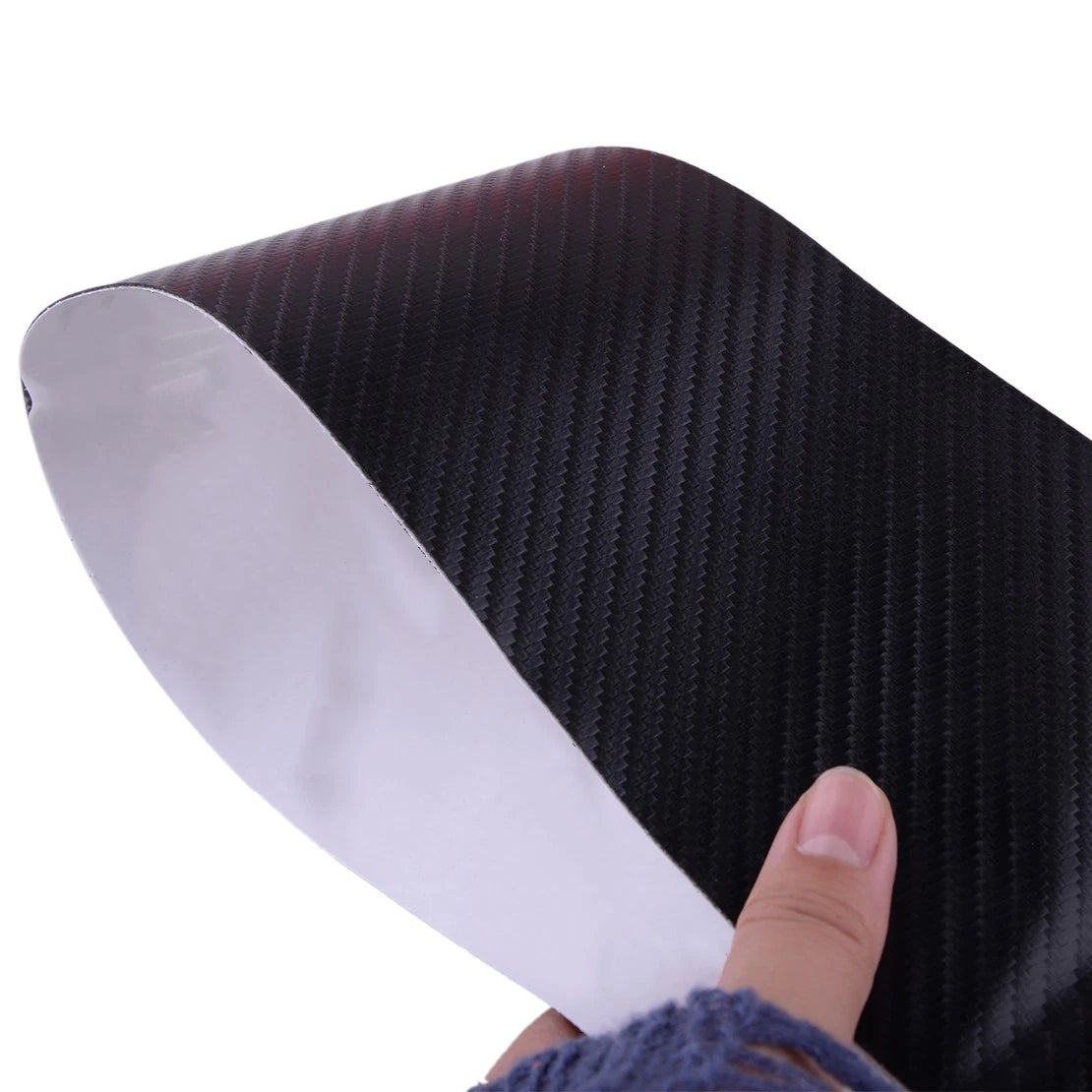 Carbon Fiber Door Anti-Kick Pad Sticker Protector for Ford Mustang (2015-2020)