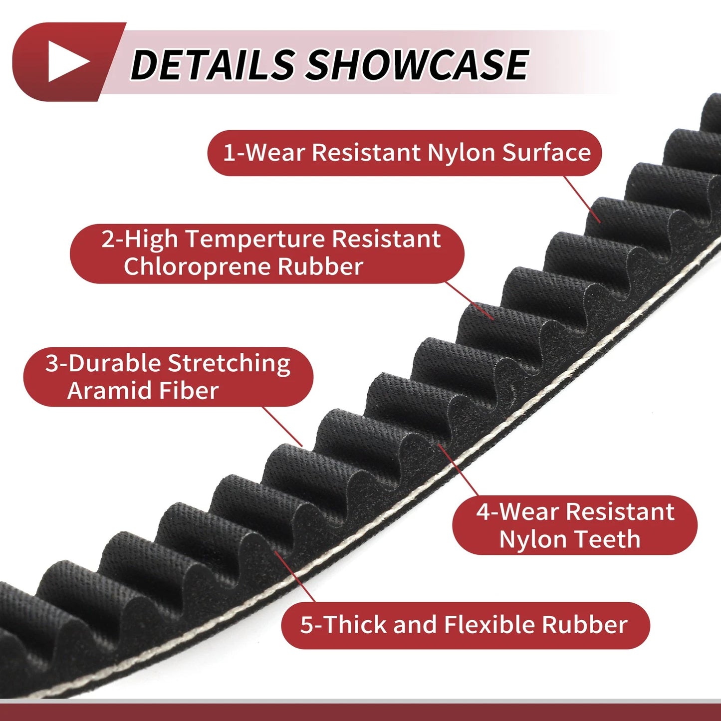 Drive Belt V-Belt for Suzuki Address Lets 50cc