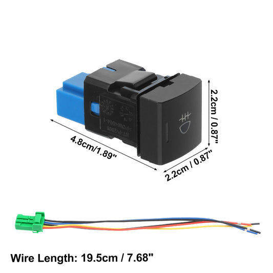 1 Pcs Rear Fog Light Switch with Wire for Toyota