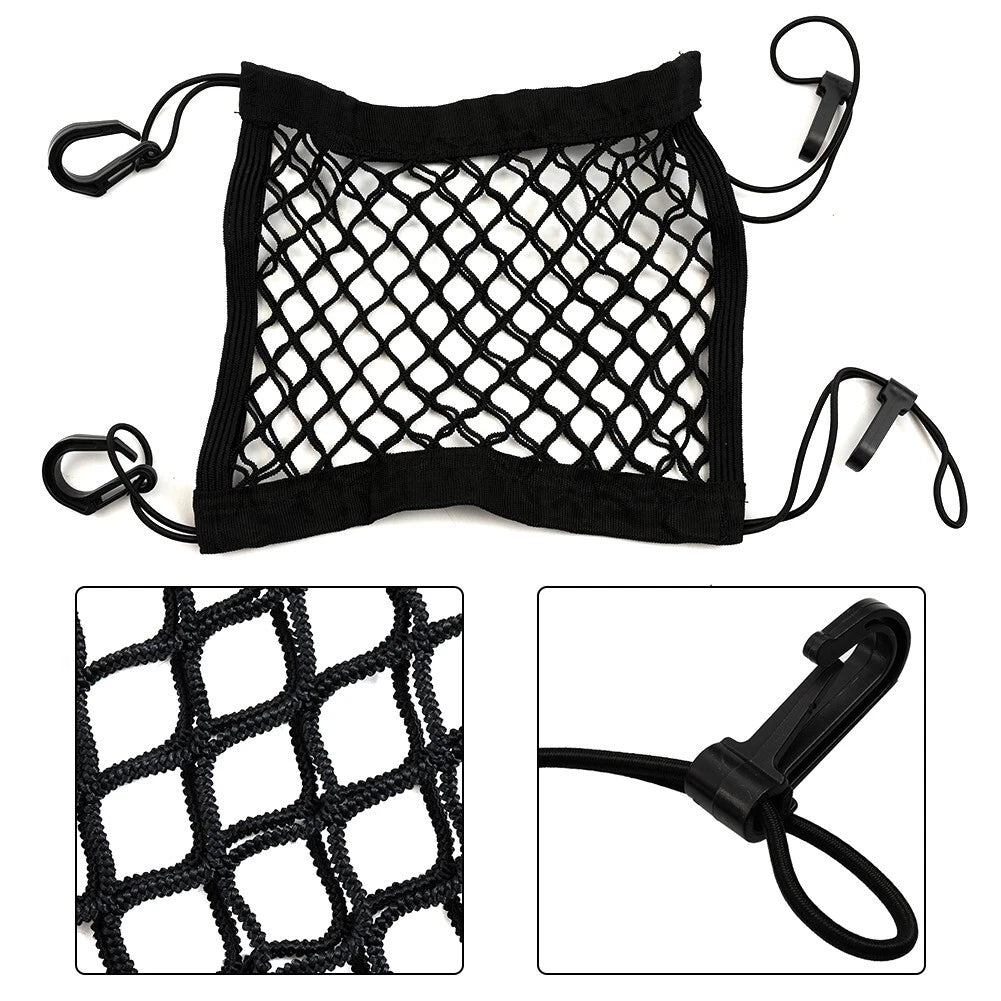 Cargo Net Tool for Motorcycle Bike Car Hook Hold Bag Mesh Plastic Hooks