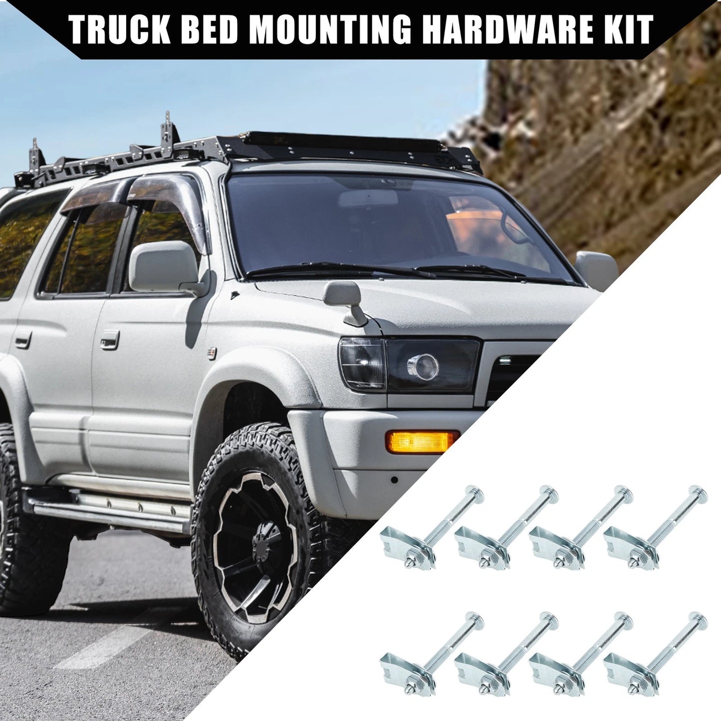 Truck Bed Mounting Hardware Kit for Ford F250 F350 (1999-2016) - 8 Set
