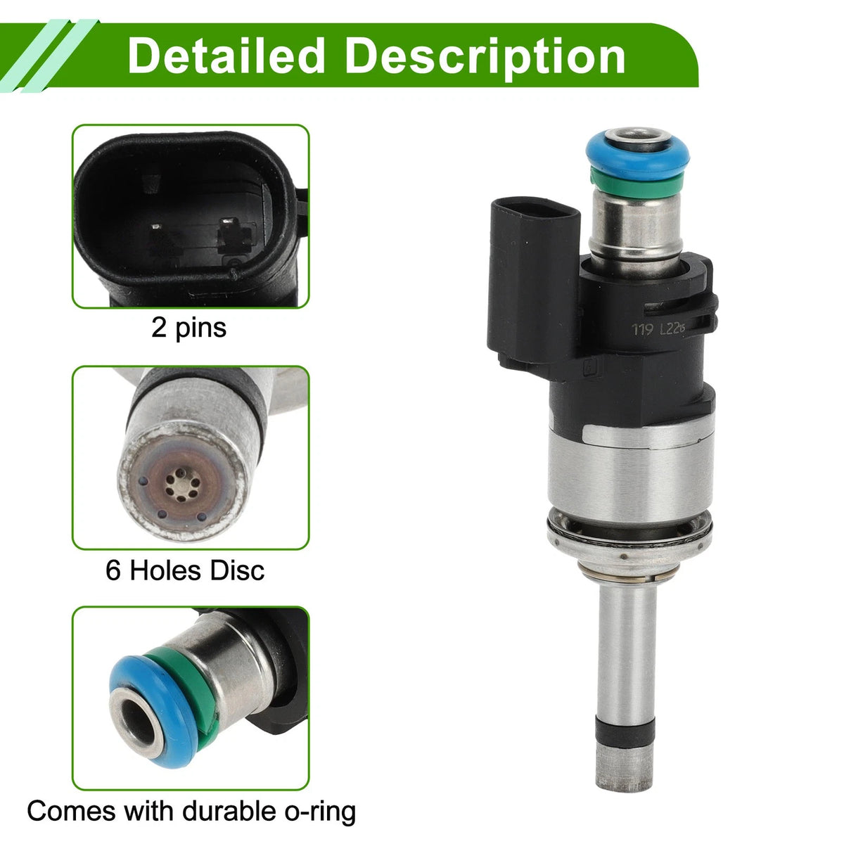 Fuel Injector for Ford Kuga Mk2 1.5 EcoBoost (2014-2018)