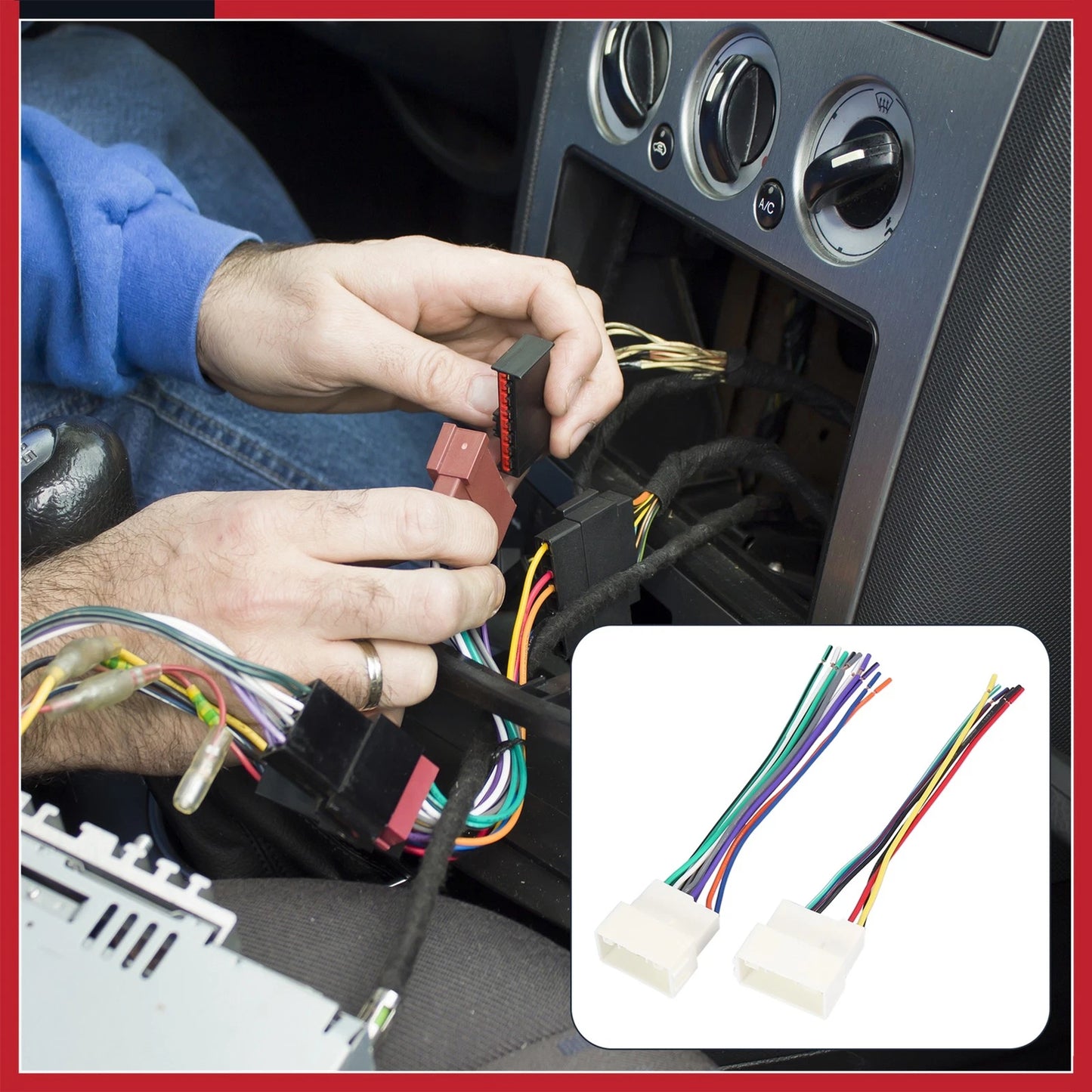 Stereo CD Player Wiring Harness for Hyundai Elantra (2001-2006)