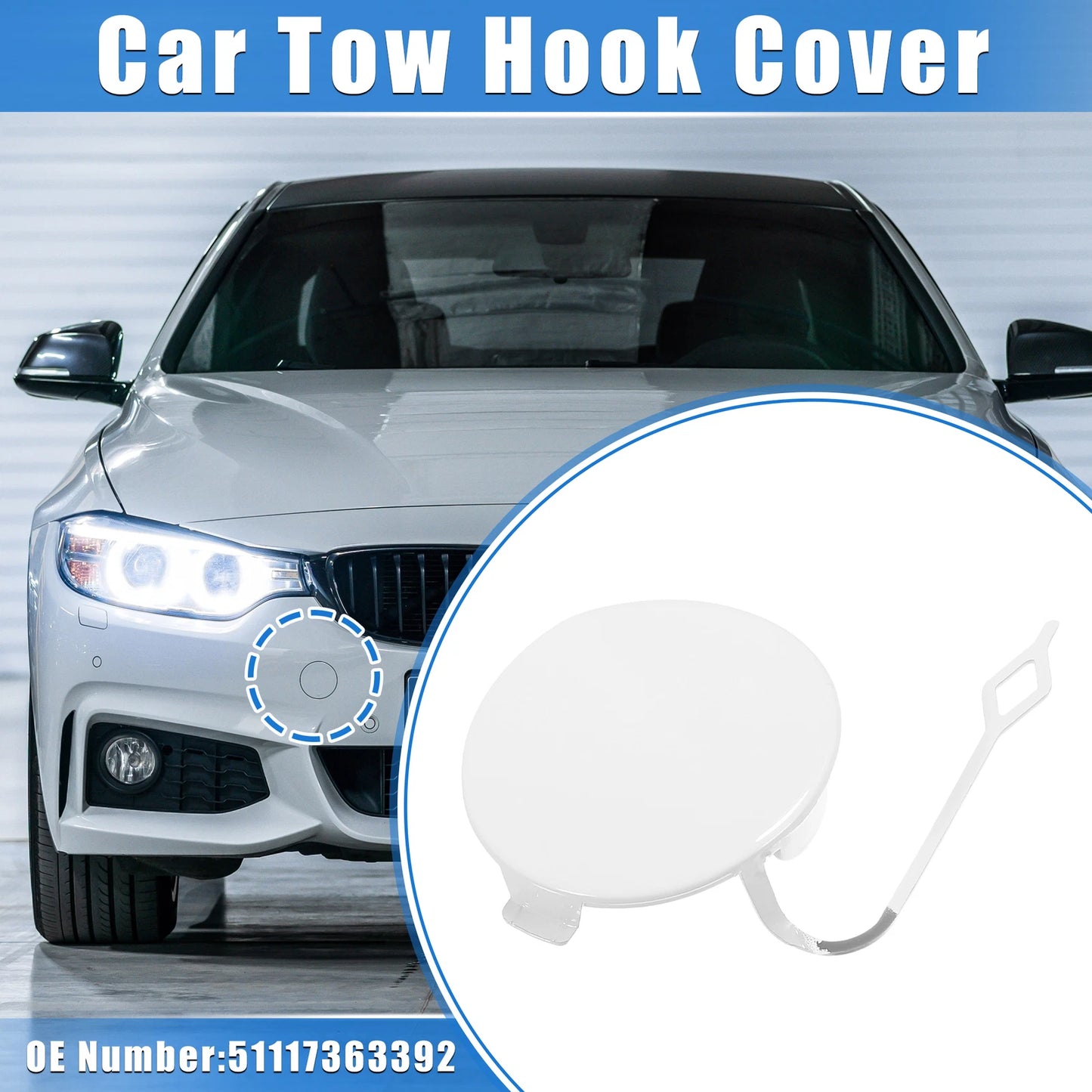 Tow Hook Eye Hole Cover Cap for BMW F32 F33 F37 (2012-2020)