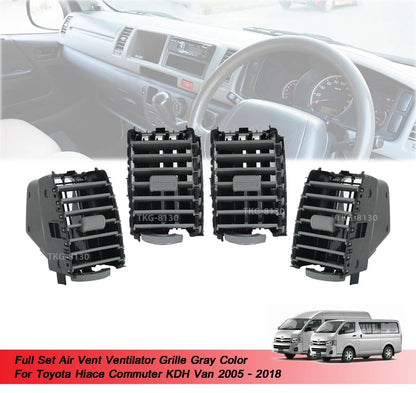 Gray Air Vent Grille for Toyota Hiace Commuter (2005-2018)