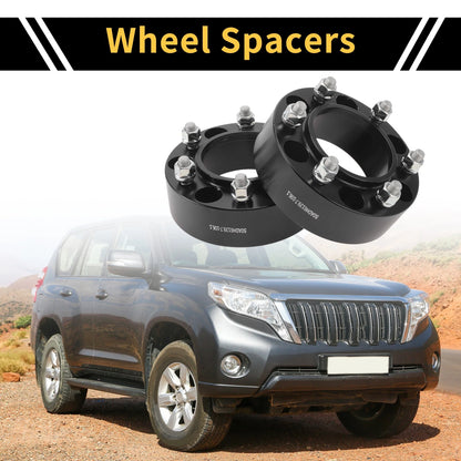 2 x 6x139.7mm Wheel Spacers 108mm M12x1.5 for Toyota Land Cruiser