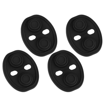 4 x Black Car Door Latch Silicone Cushion Protectors