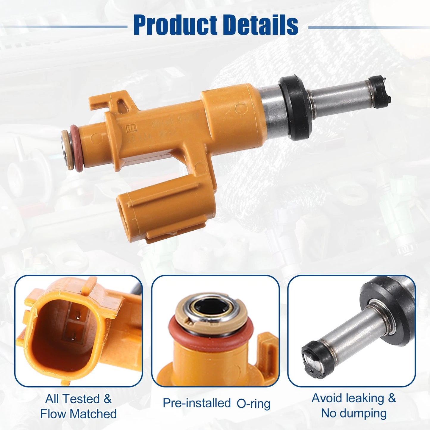 6x Fuel Injector Nozzle for Toyota Avalon XSE (2019–2020)