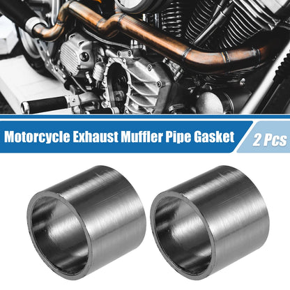 2 x Motorcycle Exhaust Muffler Pipe Gasket 41mm OD Seal Silencer Connector
