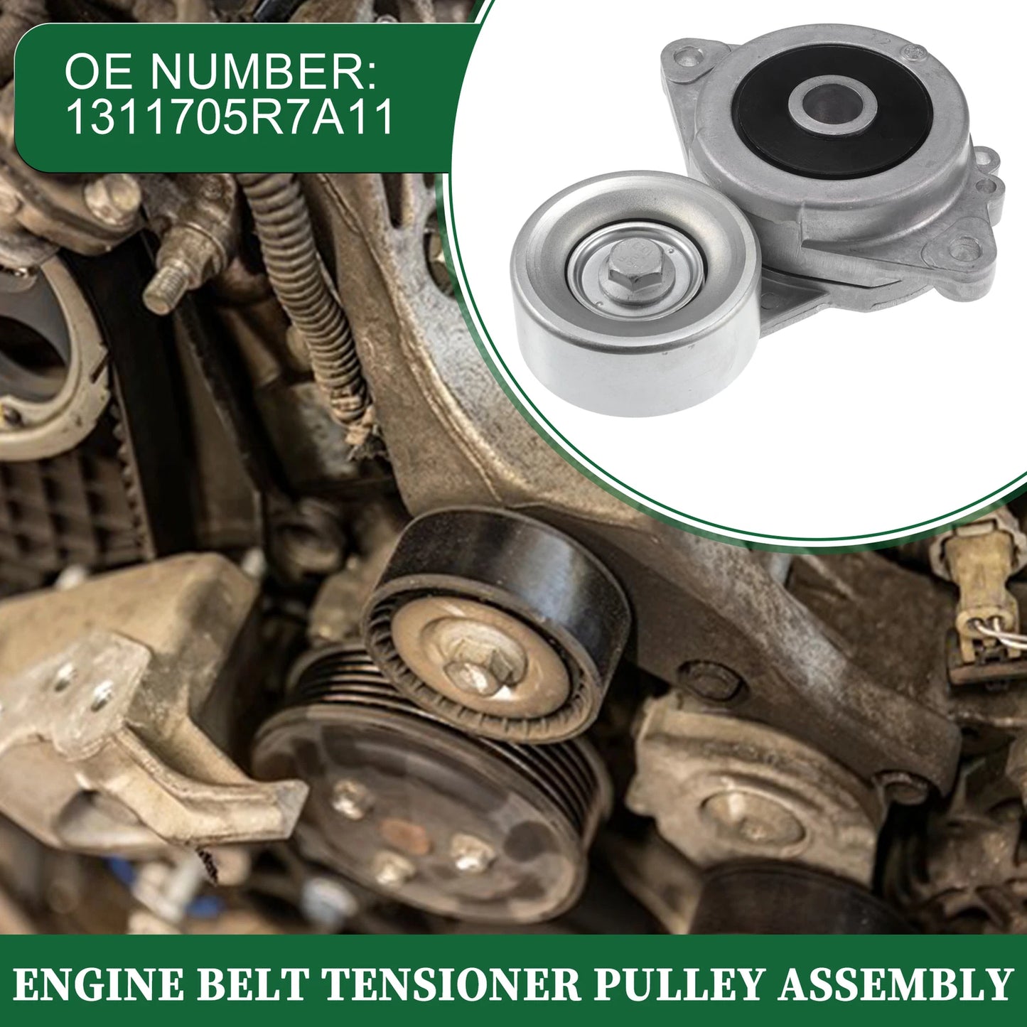Engine Belt Tensioner Pulley for Honda Fit (2015-2018)