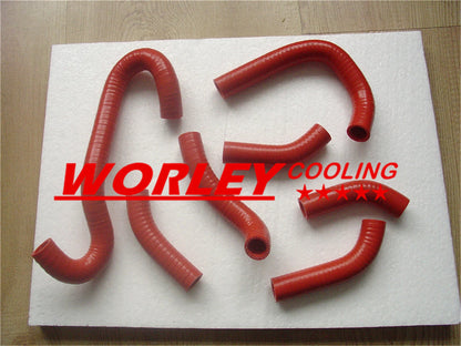 Red Radiator Hose for Husqvarna WR400 XC400 CR430 WR430 XC430 (1984-1988)